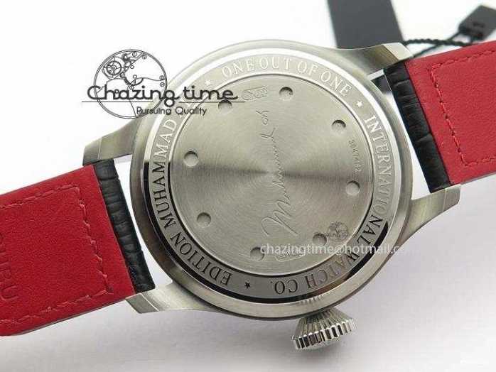 MIROTIME 0220 RelaxedFit Big Pilot Real PR IW500435 “Muhammad Ali” ZF Best Edition On Black Leather Strap A 7295